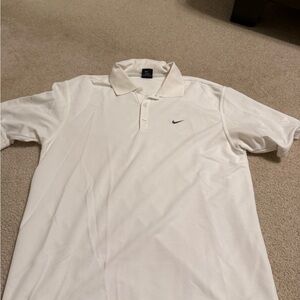 Nike Men's Cream Polo Shirt
